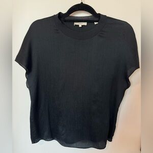 Vince 100% textured silk top